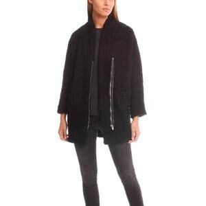 IRO Balding Shaggy Knit Zip Up Jacket Coat Size 38/6